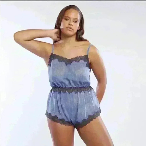 SAVAGE FENTY Lace Romper - Worn Once - Sz S - Picture 1 of 4